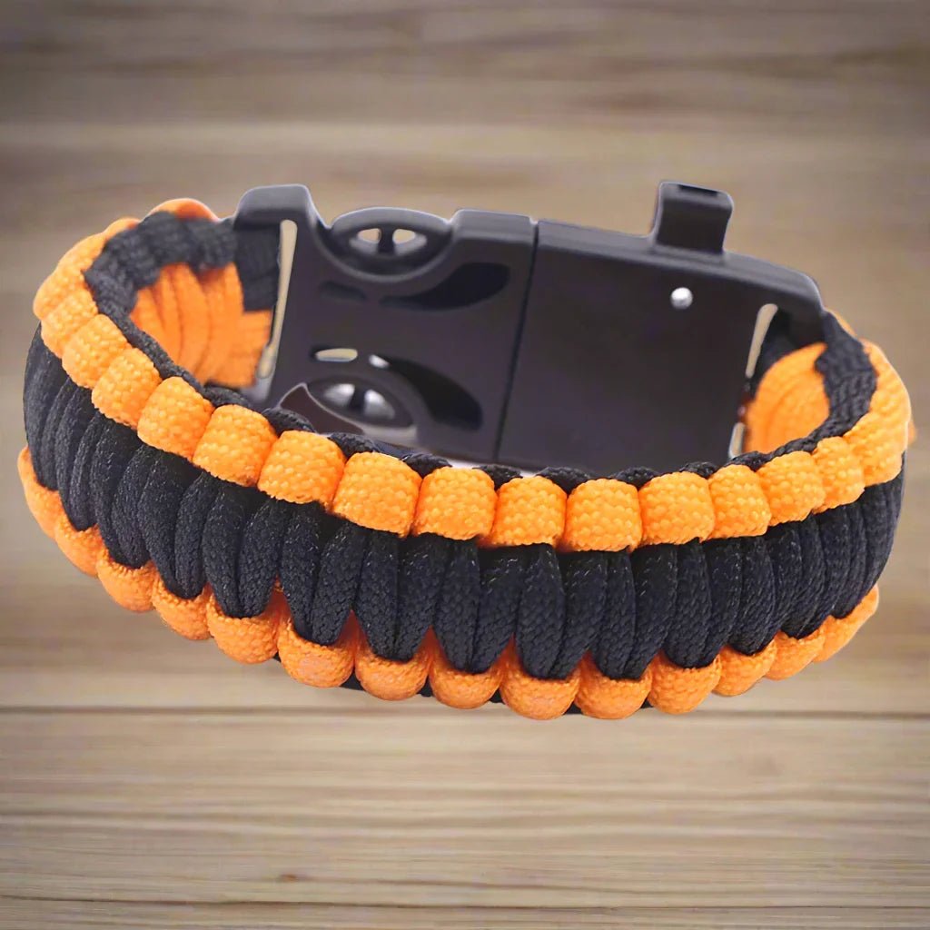 ParacordSurvivalBracelet™ - Orange - Marie en plein air!